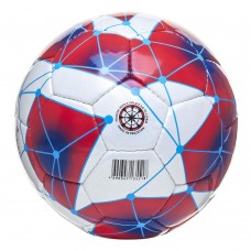 Мяч футбольный Atemi SPECTRUM, PU, бел/сине/красн, р.5, р/ш, окруж 68-70