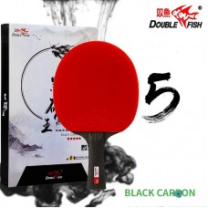 Ракетка для настольного тенниса Double Fish Black Carbon King Racket 5*****, ITTF Approved