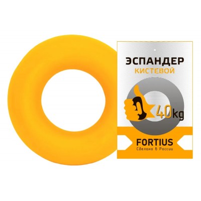 Эспандер-кольцо FORTIUS 40 кг желтый