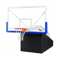 Баскетбольная стойка мобильная складная на пружинах вынос 2,25 м c противовесом Zavodsporta