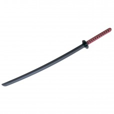 Макет меча самурай 105 см, черный-красный
