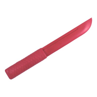 Макет ножа тренировочный, мягкое лезвие, жесткая ручка, красный