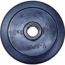 Диск Олимпийский 10 кг обрезин. чёрный FITEX LB-10