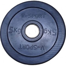 Диск Олимпийский 5 кг обрезин. чёрный FITEX LB-5